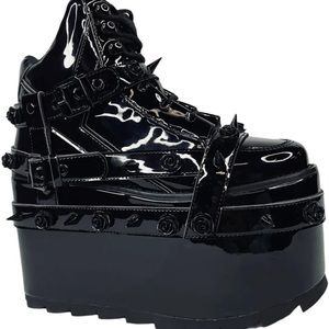 YRU qozmo bondage rose platform sneakers